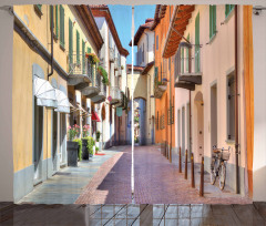 Alba Town Italy Street Curtain