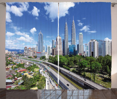Kuala Lumpur in Clear Day Curtain
