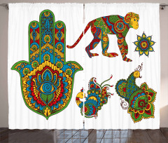 Mehndi Style Curtain