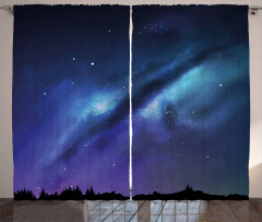 Milky Way Cosmos Inspired Curtain