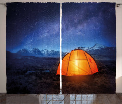 Camp Tent Holiday Journey Curtain