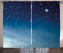 Ombre Sky Universe Cosmos Curtain