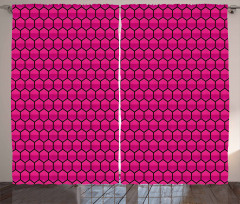 Comb Pattern Hexagonal Curtain