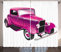 Vintage Muscle Car Curtain