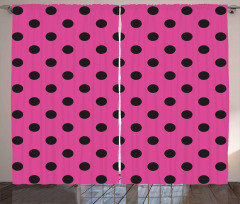 Pop Art Inspired Dots Curtain