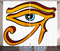 Eye Shape Egyptian Curtain