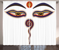 Culture Heritage Mystic Design Curtain