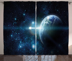 Mysterious Outer Space Curtain