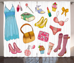 Girlish Items Curtain