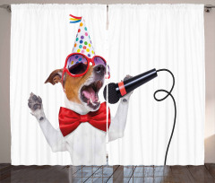 Birthday Doggy Curtain