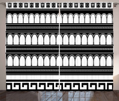 Colosseum Arch Art Curtain