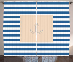 Maritime Anchor Curtain