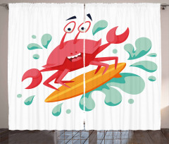 Caricature Crab Curtain