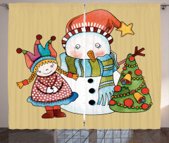 Toy Snowman Tree Curtain
