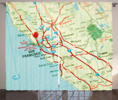 San Francisco Area Vintage Curtain