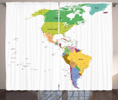 South and North America Curtain