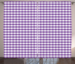 Gingham Vintage Style Curtain