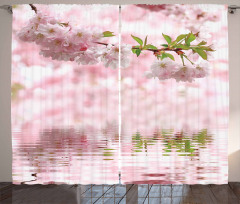 Tender Floral Branch Water Curtain