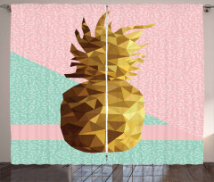 Poly Pineapple Summer Curtain