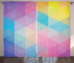 Triangles Dreamy Colors Curtain