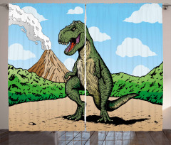 T-Rex Active Volcano Curtain