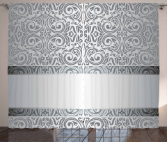 Baroque Damask Curves Curtain