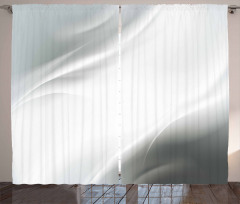 Abstract Ombre Lines Curtain