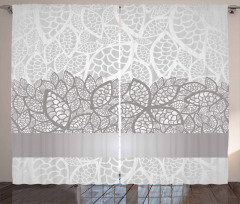 Lace Inspired Floral Curtain