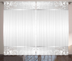 Rococo Style Ornaments Curtain