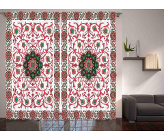 Classic Floral Details Curtain