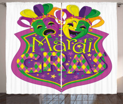 Carnival Blazon Art Curtain