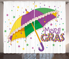 Umbrella Stars Fun Curtain