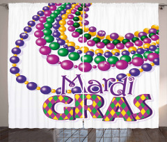 Party Beads Patterns Curtain