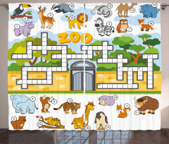 Zoo Theme Curtain