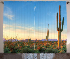 Sonoran Desert Sunset Curtain