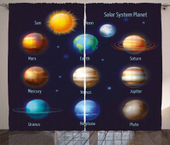 Solar System and Sun Curtain