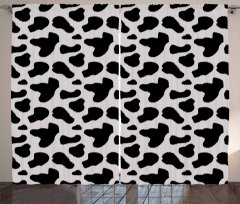 Cow Hide Black Spots Curtain