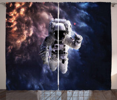 Realistic Space Suit Curtain