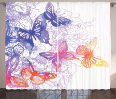 Fantasy Butterflies Curtain