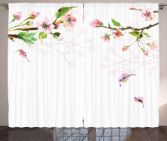 Apple Tree in Spring Curtain