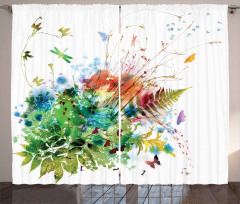 Floral Jungle Summer Curtain