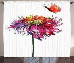 Chrysanthemum Flower Curtain