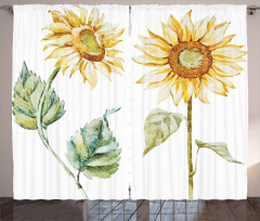 Alluring Sunflowers Curtain