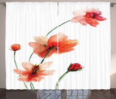 Colorful Wildflowers Curtain