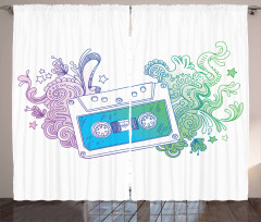 Audio Cassette Tape Curtain