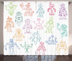 Robots Performing Tasks Curtain