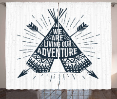 Teepee with Arrows Curtain