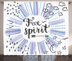 Free Spirit Star Moon Curtain