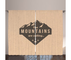 Climbing Journey Art Curtain