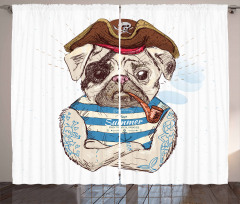 Pirate Dog Conqueror of Sea Curtain